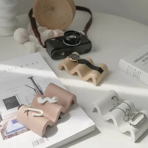 Wavy Concrete Soap Holder