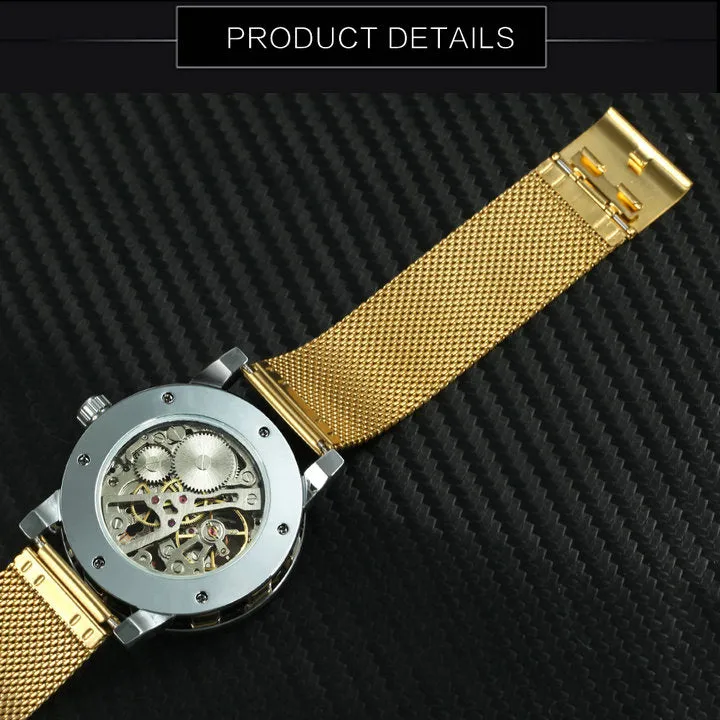 WINNER Watches Hand-wind Mechanical Watch Men Crystal Unisex Couple Wristwatch