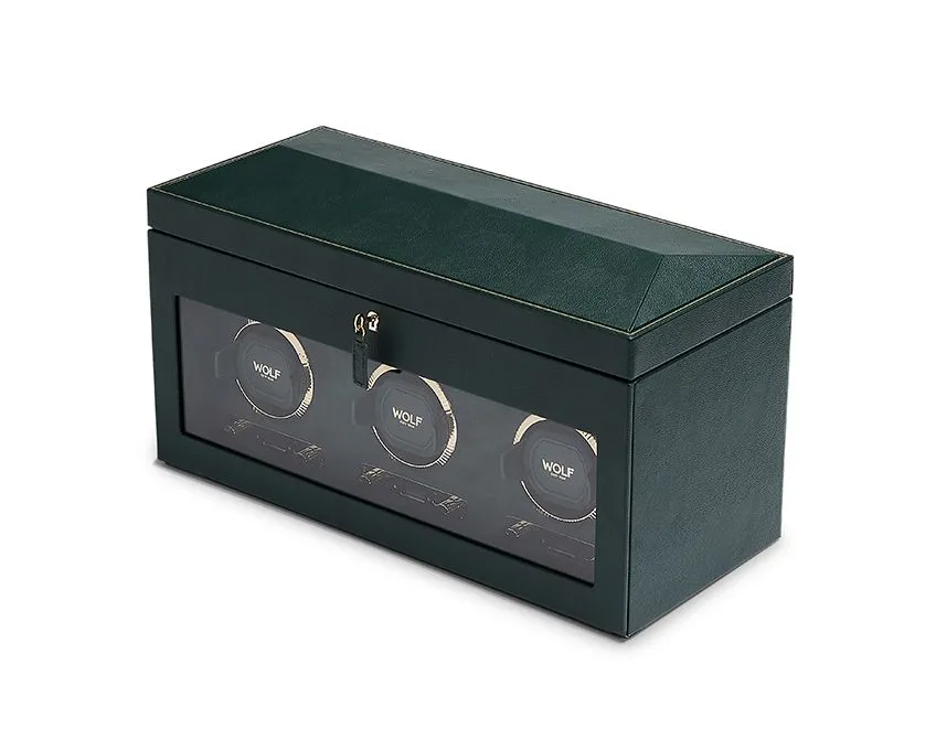 WOF Watch Winder British Racing Green Triple