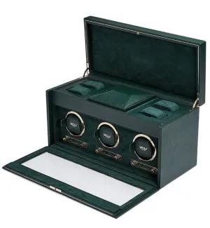 WOF Watch Winder British Racing Green Triple
