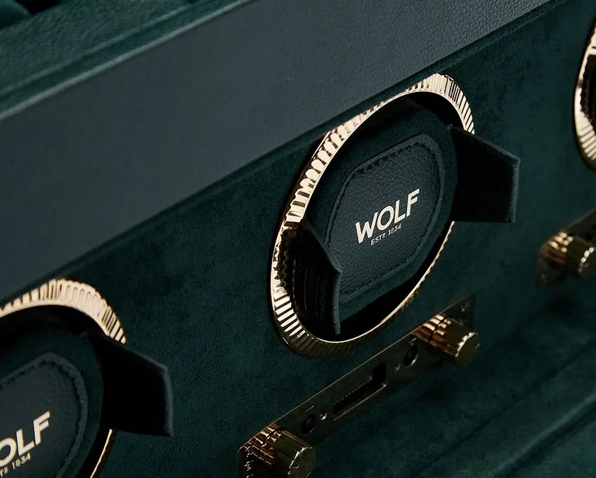 WOF Watch Winder British Racing Green Triple