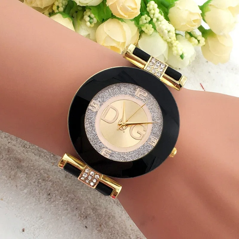 Women's Black-White Quartz Watches