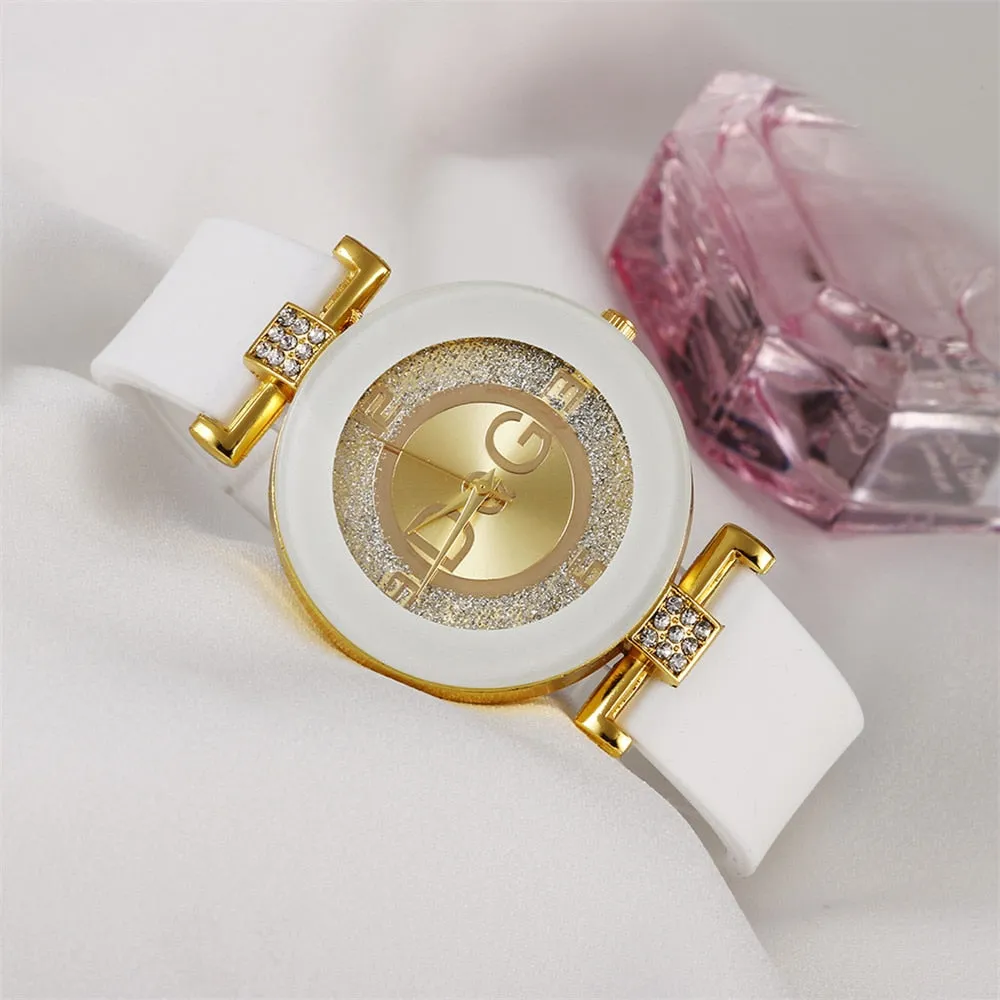 Women's Black-White Quartz Watches