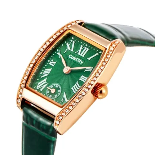 Women's Rectangle Luxury Diamond Classic Tank Watch