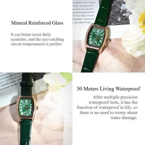 Women's Rectangle Luxury Diamond Classic Tank Watch