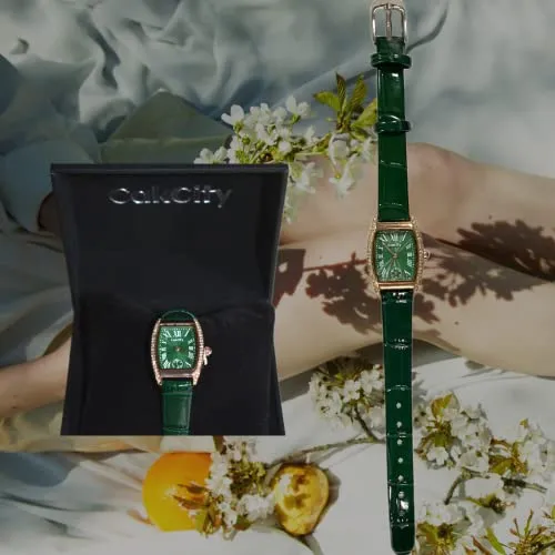 Women's Rectangle Luxury Diamond Classic Tank Watch