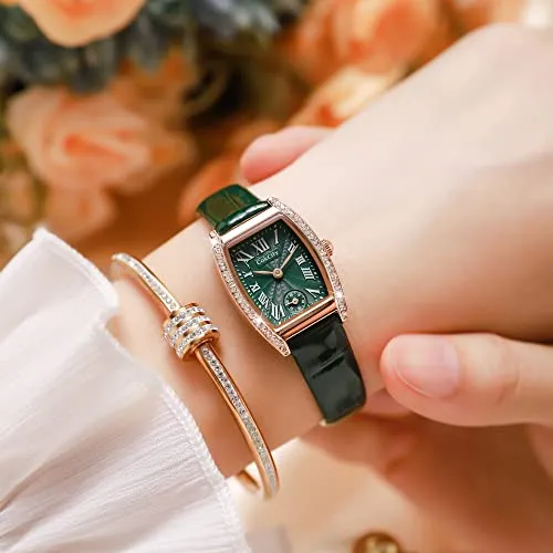 Women's Rectangle Luxury Diamond Classic Tank Watch