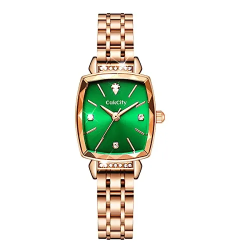 Women's Square Classic Small Luxury Diamond Quartz Wrist Watch