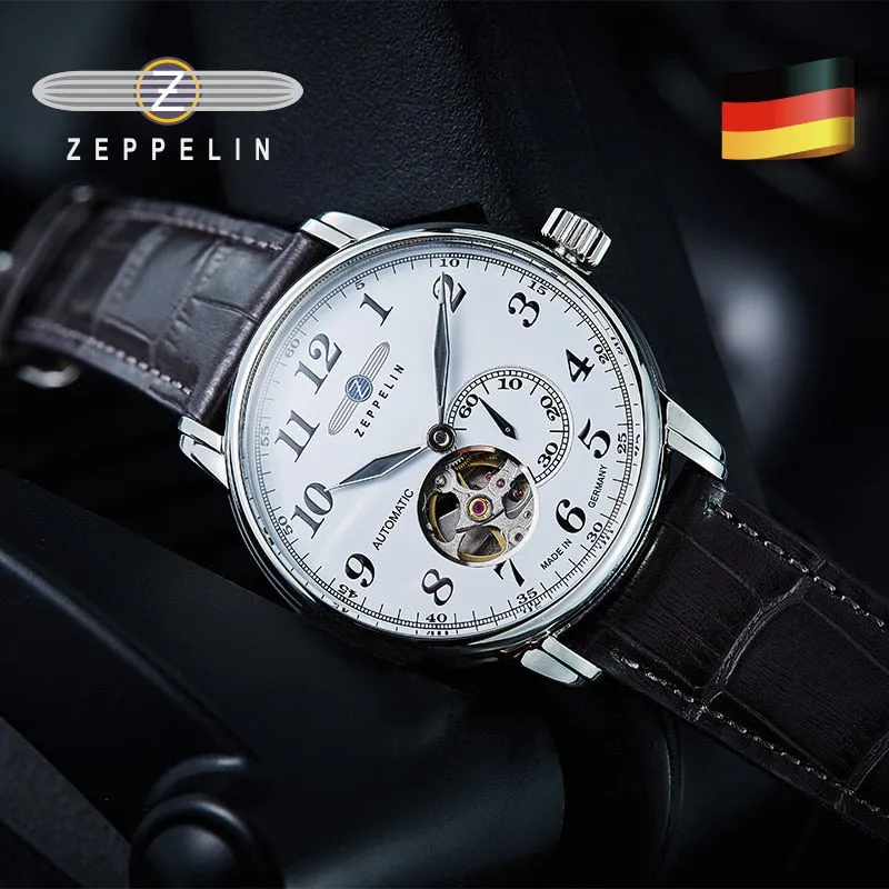 ZEPPELIN 7666 German watch men&#39;s mechanical watch business waterproof ultra-thin retro simple niche light luxury couples watch